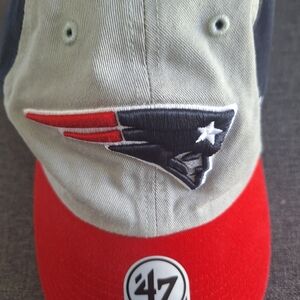 NWT NFL 47 Patriot Cap Tricolor Hat